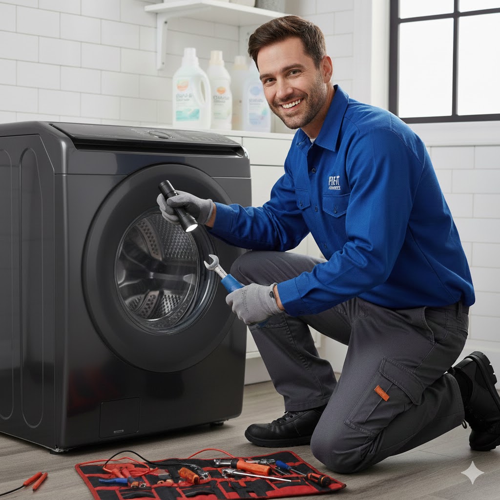 Técnico Servi Lavadoras atendiendo en domicilio